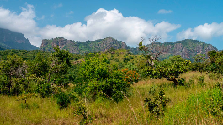 Paysage sur la route entre Moroto et PanUpe