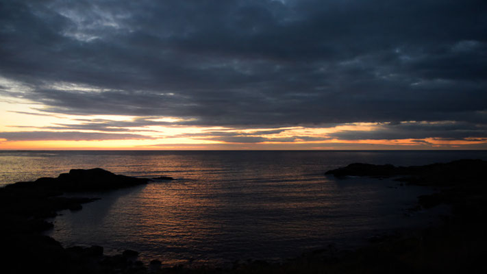 Sunset on Runde island