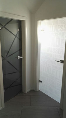 Glasdekor Frosted Ice Etched Glas Sichtschutzfolie StyleWerk Werbetechnik