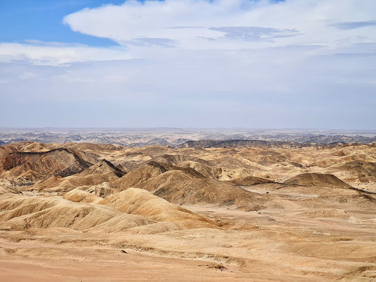 Viewpoint auf die Mondlandschaft östlich von Swakopmund