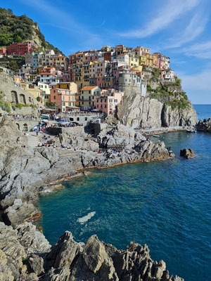 Manarola, Spaziergang entlang der Küste