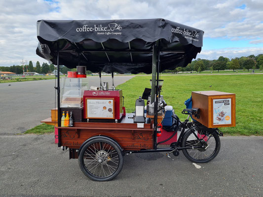 Coffee-Bike, der mobile Coffee Shop auf dem Tempelhofer Feld