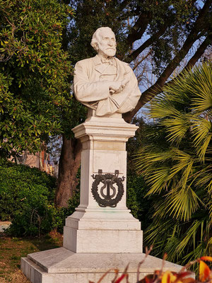 Der Komponist Giuseppe Verdi (geb. 1813 in Le Roncole, gest. 1901 in Mailand)