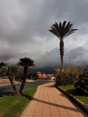 Costa Calma vor einer Regenfront von Norden