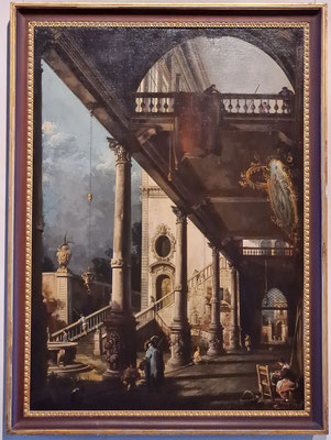 Ca' Rezzonico. Giuseppe Moretti (1730-1790): Prospettiva con Portico