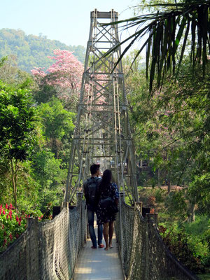 Hängebrücke über den Mahaweli Ganga