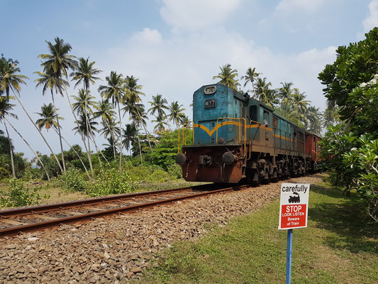 Zug aus Colombo nach Matara