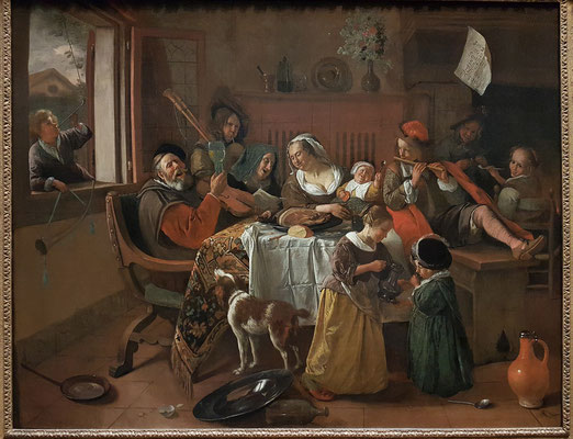 Jan Havicksz. Steen: Die fröhliche Familie, 1668