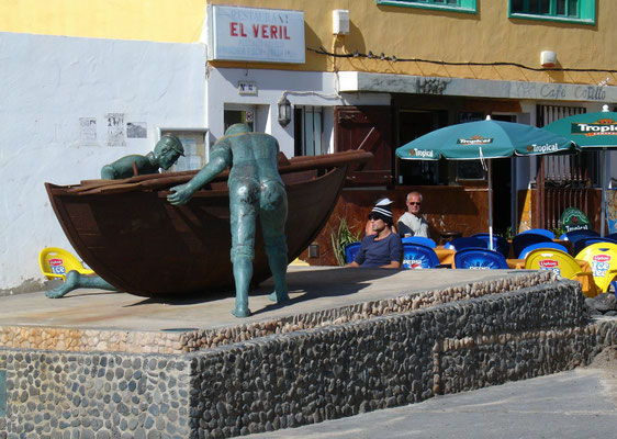 El Cotillo, Bar an der Muelle de los Pescadores am alten Hafen