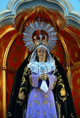 Mancha Blanca. Ermita de los Dolores mit dem Inselheiligtum, der Virgen de los Dolores