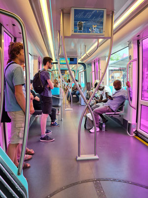 In der Straßenbahn von Luxemburg (Tram)