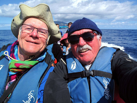 Eine abenteuerliche Überfahrt mit hoher Geschwindigkeit (Selfie-Foto: Bernd.Th)