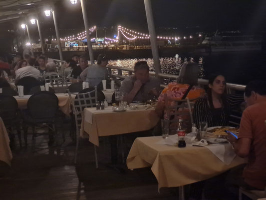 Tiberias, Abendstimmung und Abendessen am See Genezareth