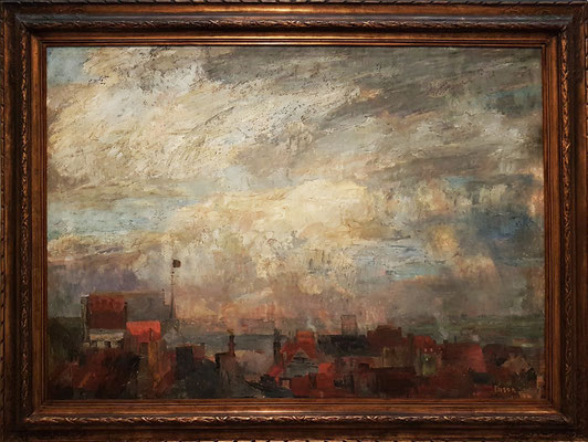 James Ensor: Die Dächer von Ostende, 1884