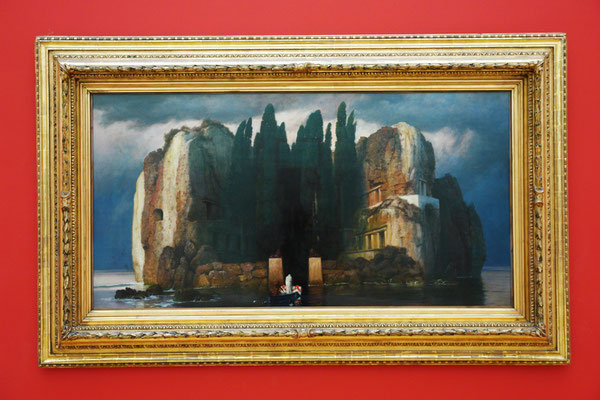 Arnold Böcklin (1827-1901): Die Toteninsel, eine der insgesamt 5 Fassungen, zwischen 1880 und 1886