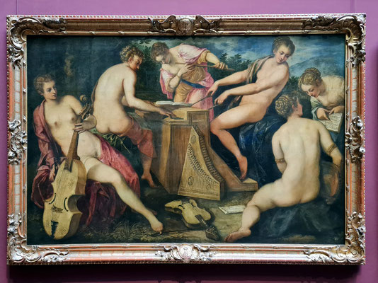 Jacopo Tintoretto: Musizierende Frauen, Öl auf Leinwand, nach 1566