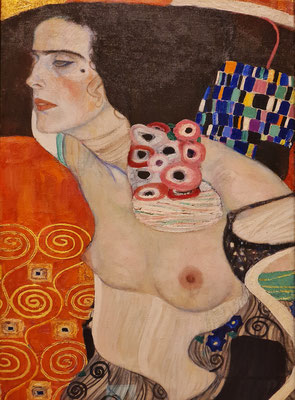 GUSTAV KLIMT  Judith II, Öl auf Leinwand, 1909 (Ausschnitt), Kauf Biennale 1910