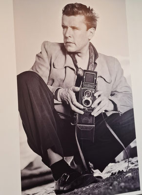 Portait von Herbert List (Wandfoto der Ausstellung)