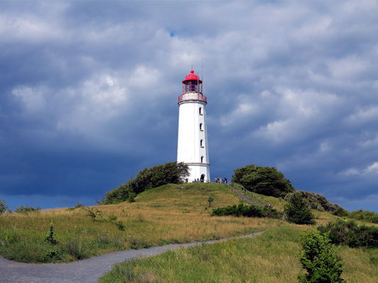 Leuchtturm Dornbusch auf Hiddensee, architektonische Höhe 28 Meter, eröffnet 1888