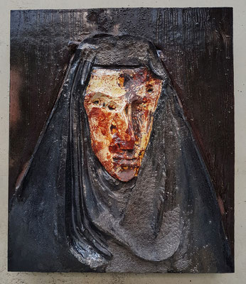 Johan Creten, La Vierge d'Aleppo, 2013-2015