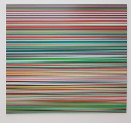 Gerhard Richter (*1932): Strip (927-9), 2012, Digitaldruck auf Papier zwischen Alu-Dibond und Perspex (Diasec)