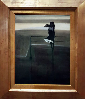 Léon Spilliaert: Der Windstoß, Gouache, Aquarell, Pastell und Tusche auf Papier, 1904