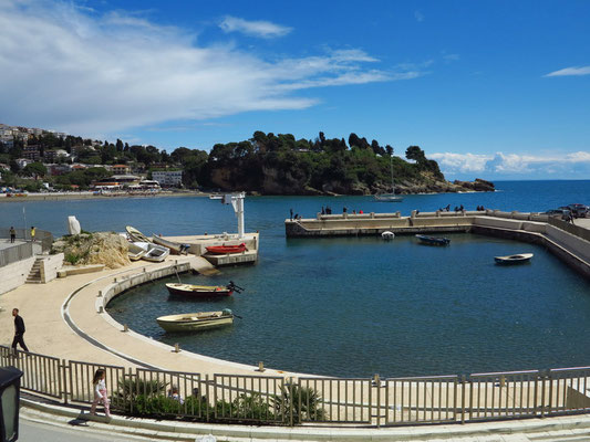 Marina Kaceme unterhalb der Altstadt von Ulcinj