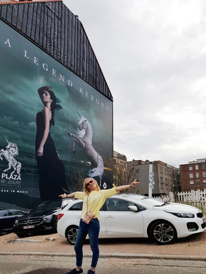 Straßenwerbung in Knokke-Heist: "Life Art Ricarda" (Foto: Kerstin Rother-Schäfer)