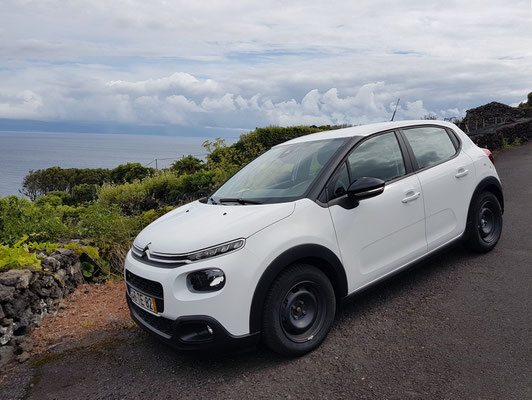 Unser Mietwagen auf Pico, ein Citroën C3