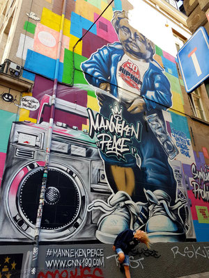 Graffito GardeRobe MannekenPis (Val des Roses) (Foto: Kerstin Rother-Schäfer)