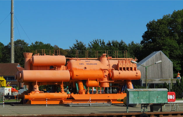 Das Unterwasserlabor „Helgoland“ auf dem Freigelände des Nautineums in Stralsund