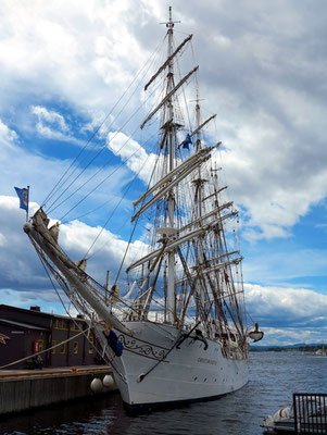 Segelschulschiff im Hafen von Oslo