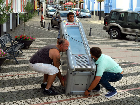 Transport mit Menschenkraft