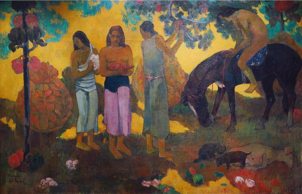 Paul Gauguin (1848 - 1903): "Tahiti ist ein wundervolles Land, Früchtesammlerinnen", 1899