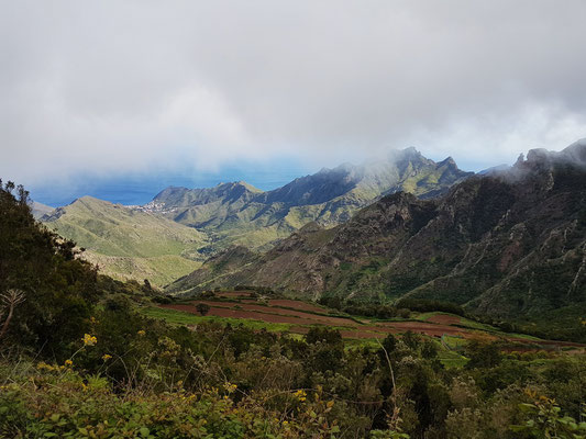 Anaga-Gebirge. Blick von der Cumbre nach S