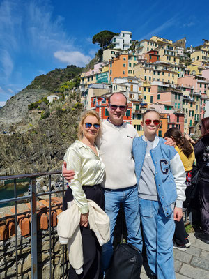 Riomaggiore, Kerstin, Christoph und Alexander