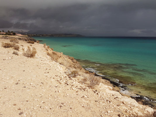 Regenfront an der Costa Calma