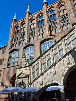 Historische Rathaustreppe Lübeck