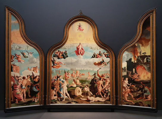 Lucas van Leyden: Das jüngste Gericht, Triptychon, Leihgabe des Museums Lakenhal in Leiden