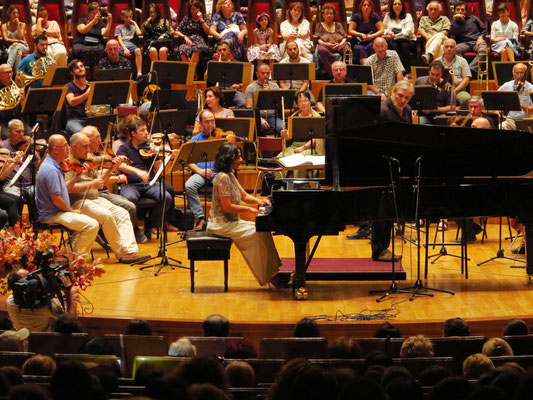 Khatia Buniatishvili mit dem Tbilisi Symphony Orchestra unter Leitung von Vakhtang Kakhidze (Generalprobe am 14.9.2018)