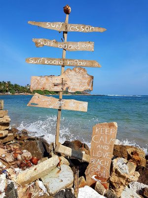 Am Strand von Mirissa