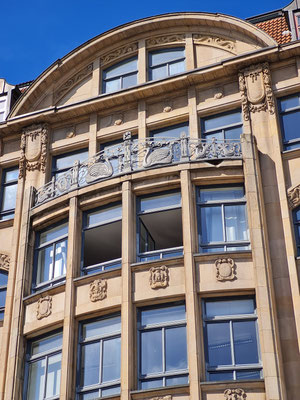 Haus der Seefahrt, Obere Geschosse mit Jugendstildekor