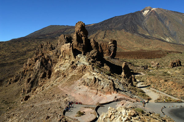 Las Cañadas. Los Roques und Pico de Teide