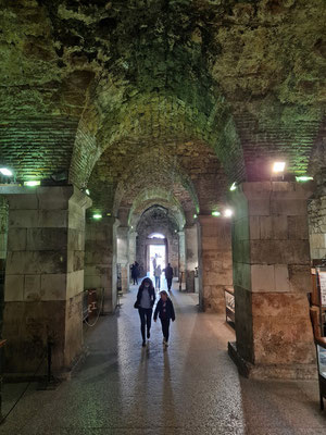 Kelleranlage des Diokletianspalastes