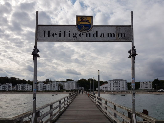 Blick von der Seebrücke auf Heiligendamm