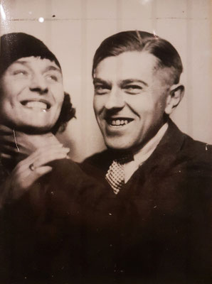 Photo-Booth Portrait of Georgette and René Magritte, Paris, 1929