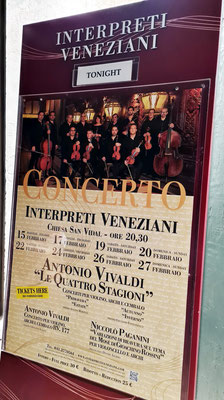 Programm der Interpreti Veneziani am 22.2.2022 um 20 Uhr
