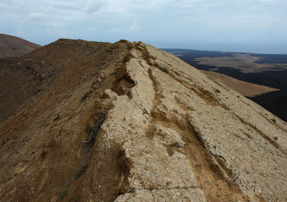 Rand der Caldera de Montaña Blanca