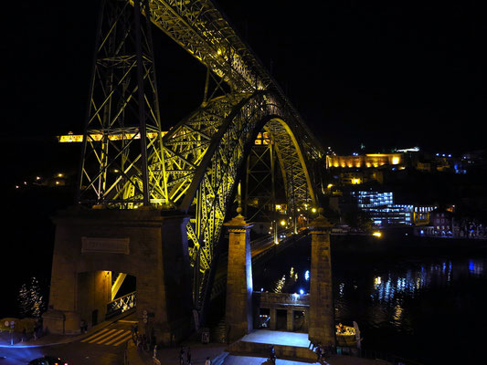 Ponte Luís I, Blick von Ribeira