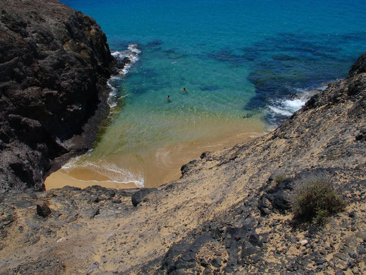 Sandbucht an den Playas de Papagayo